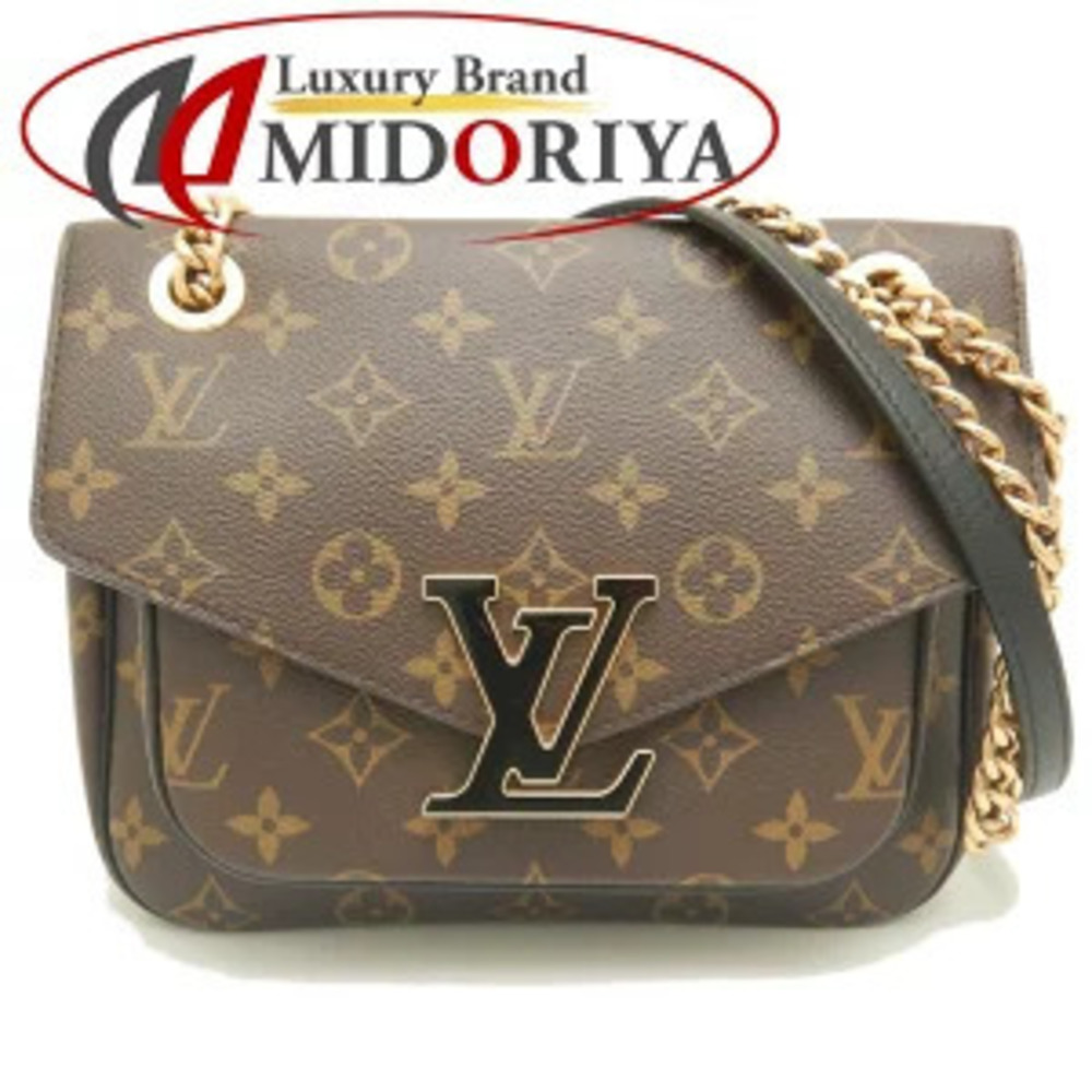LOUIS VUITTON Monogram Passy Shoulder Bag Brown